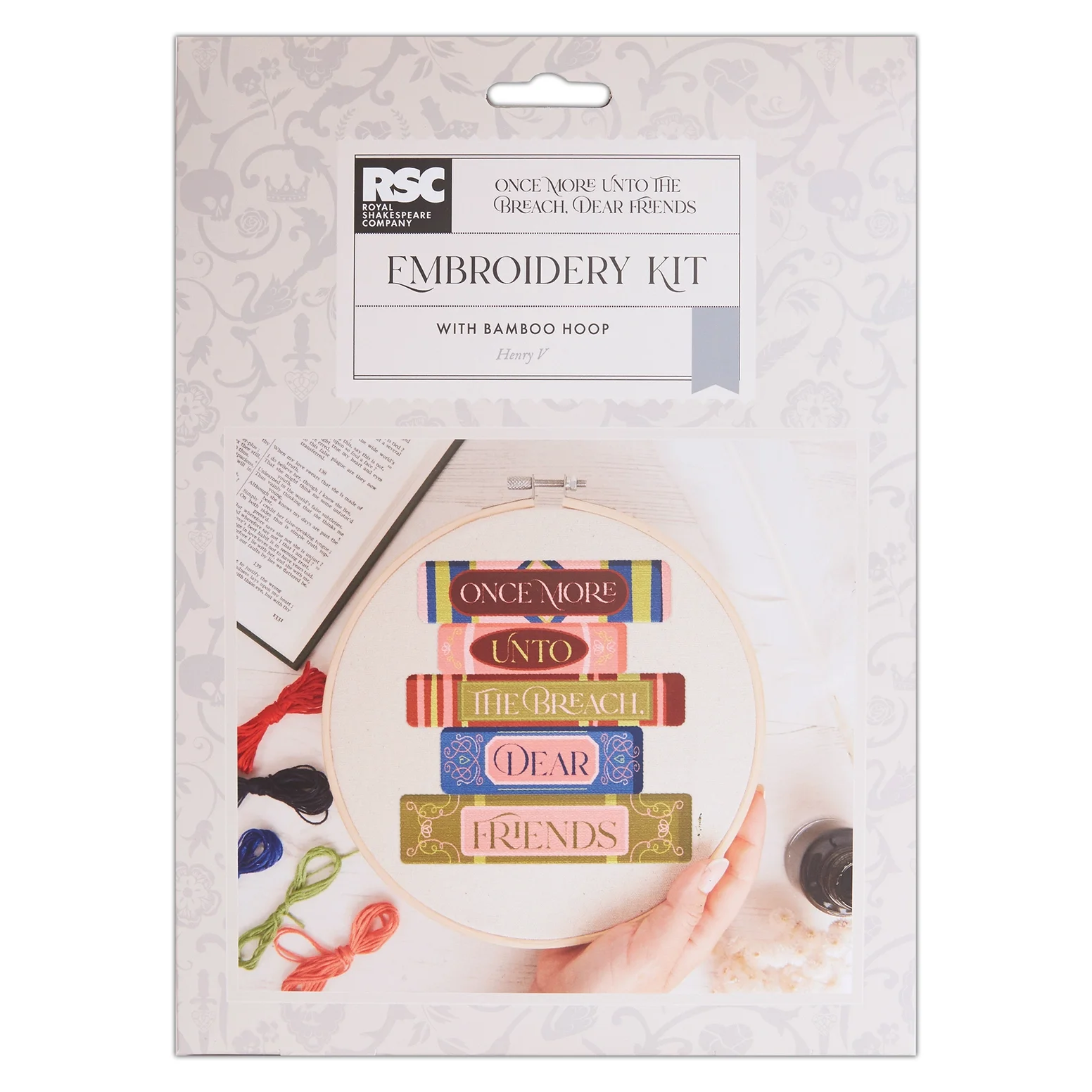 Royal Shakespeare Company Embroidery Kit 8", Unto the Breach