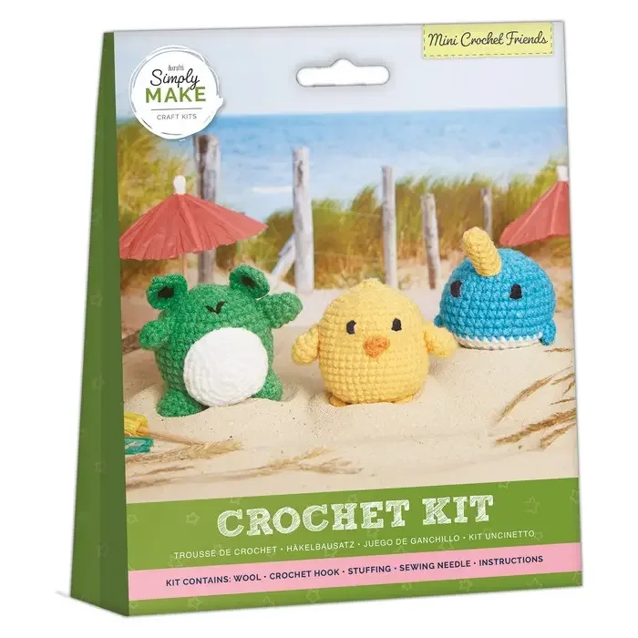 Simply Make Crochet Craft Kit, Mini Crochet Friends