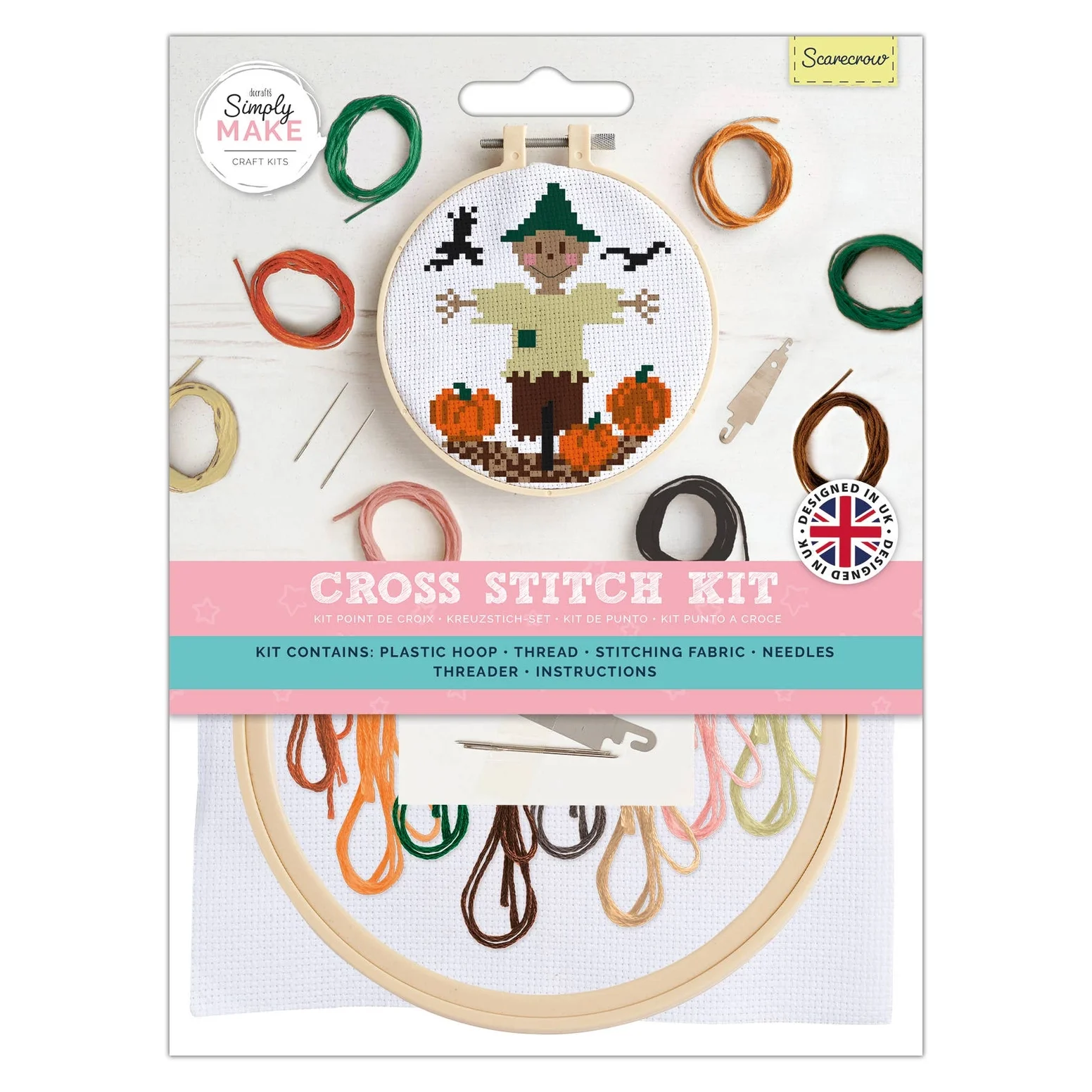 Simply Make Cross Stitch Kit - Scarecrow