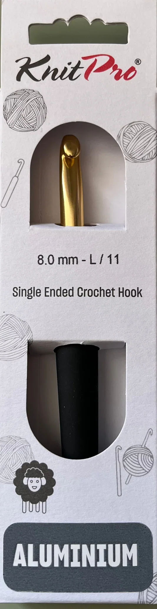 Knit Pro Aluminium Gold Crochet Hooks - various sizes.