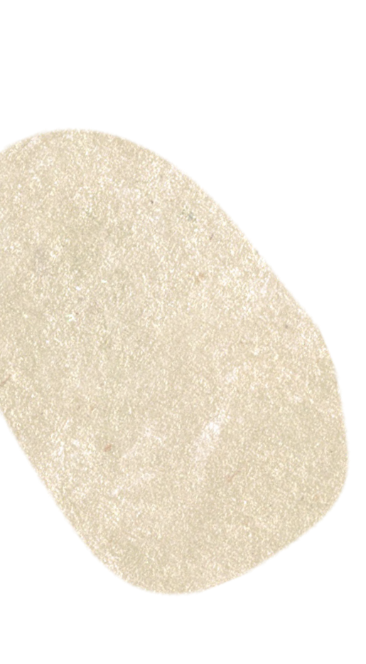 A single beige oval shape with texture.