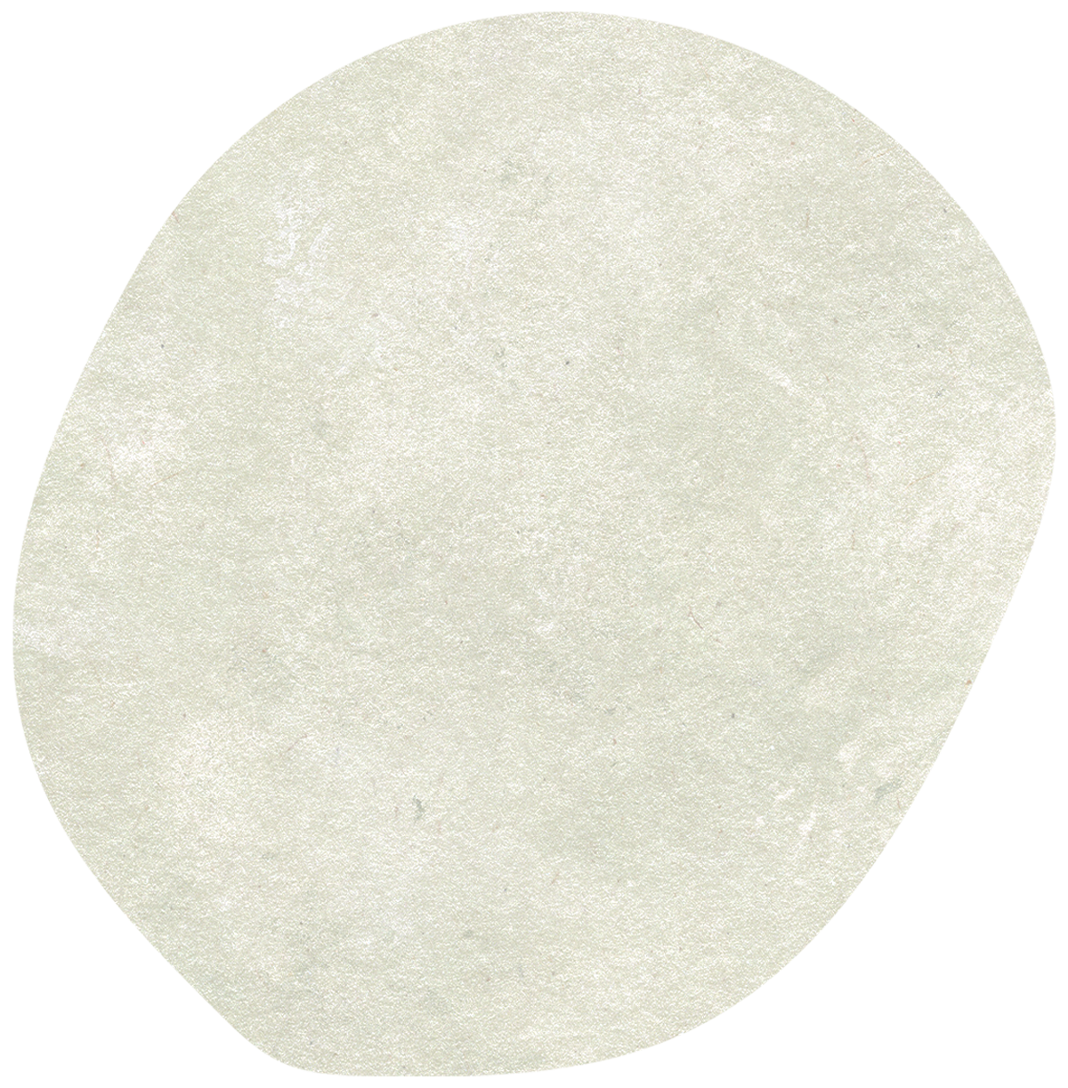 A single oat colored circle shape with texture.