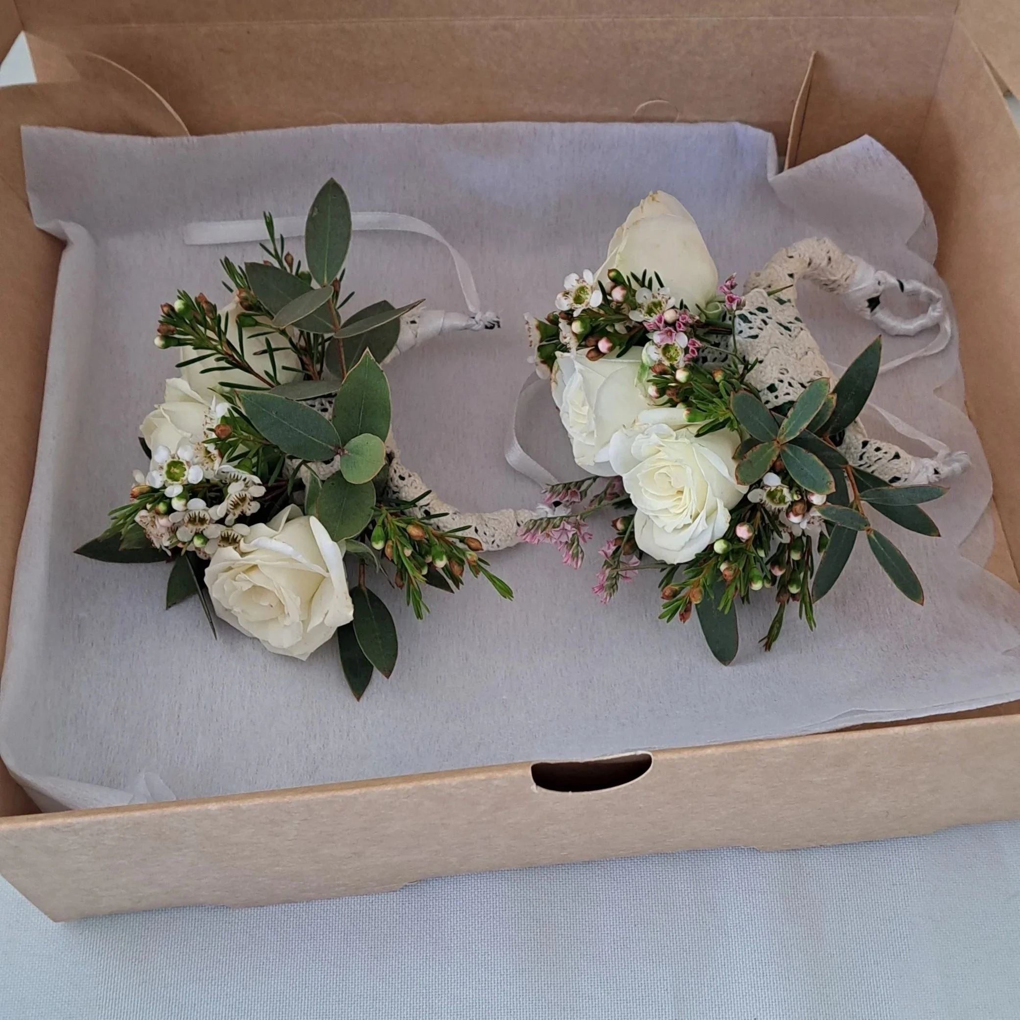 Corsage- pulsera de flores madrinas 