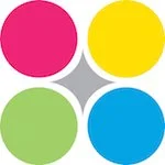 ProMarketing logo with four colored circles”