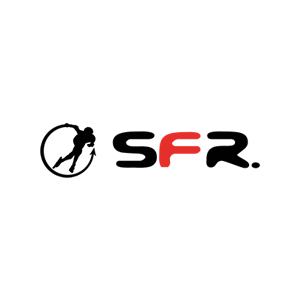 SFR logo with a silhouette of a woman in a circle
