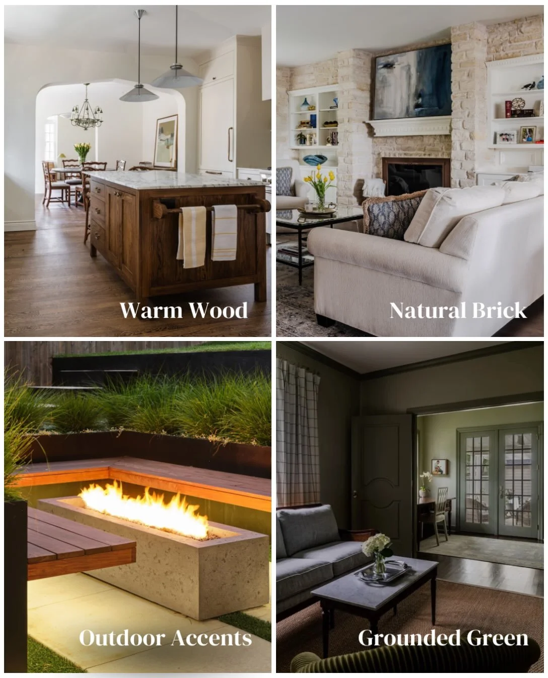 October calls for materials that bring warmth and character into the home. 🎃
Warm wood, natural stone, rich brass, and grounded shades of green create spaces that feel welcoming throughout the season and timeless throughout the year. Schedule a time