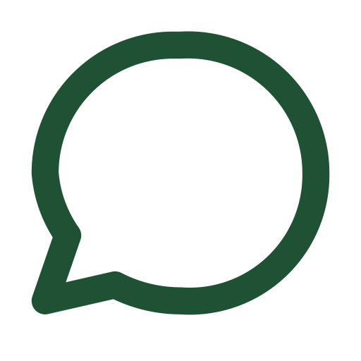 WhatsApp logo with green speech bubble and white phone icon inside.