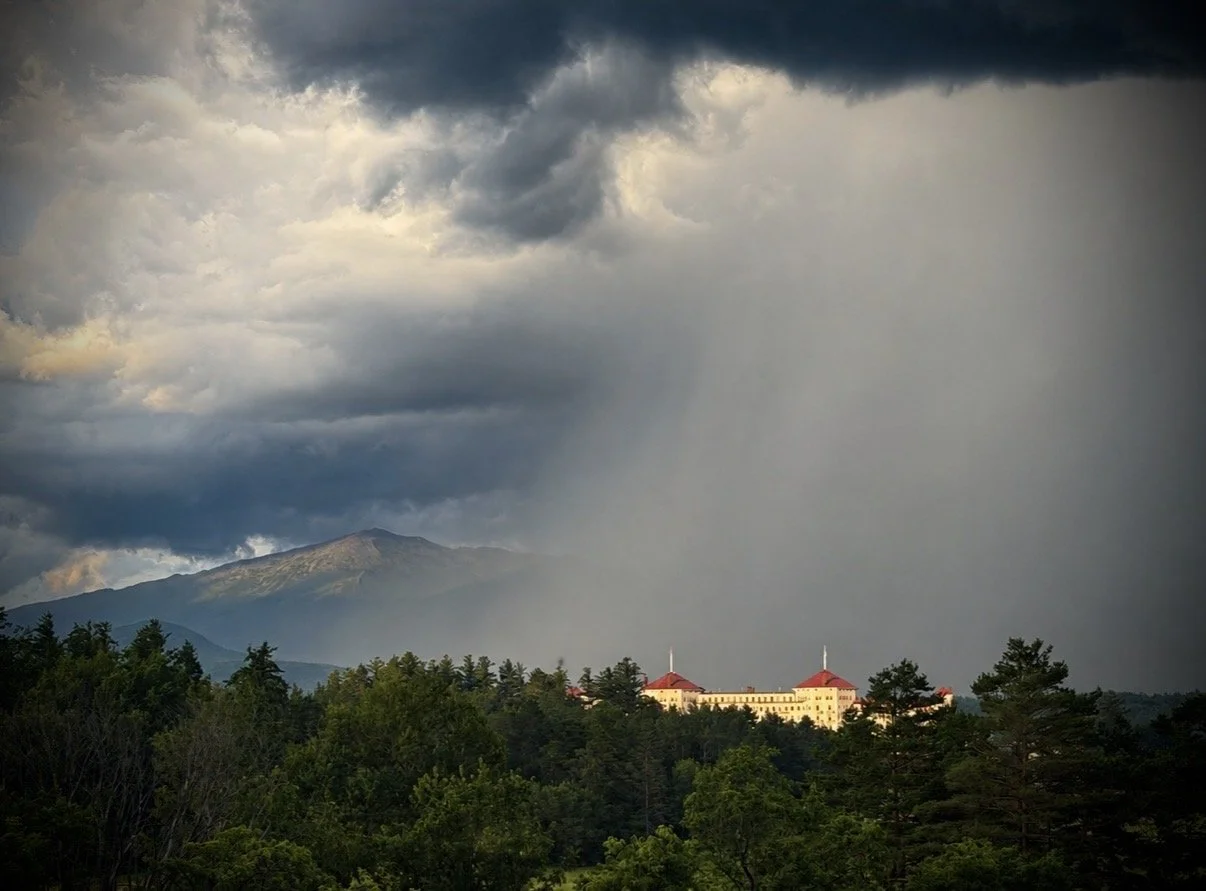 Rain Wall over the White Mountains