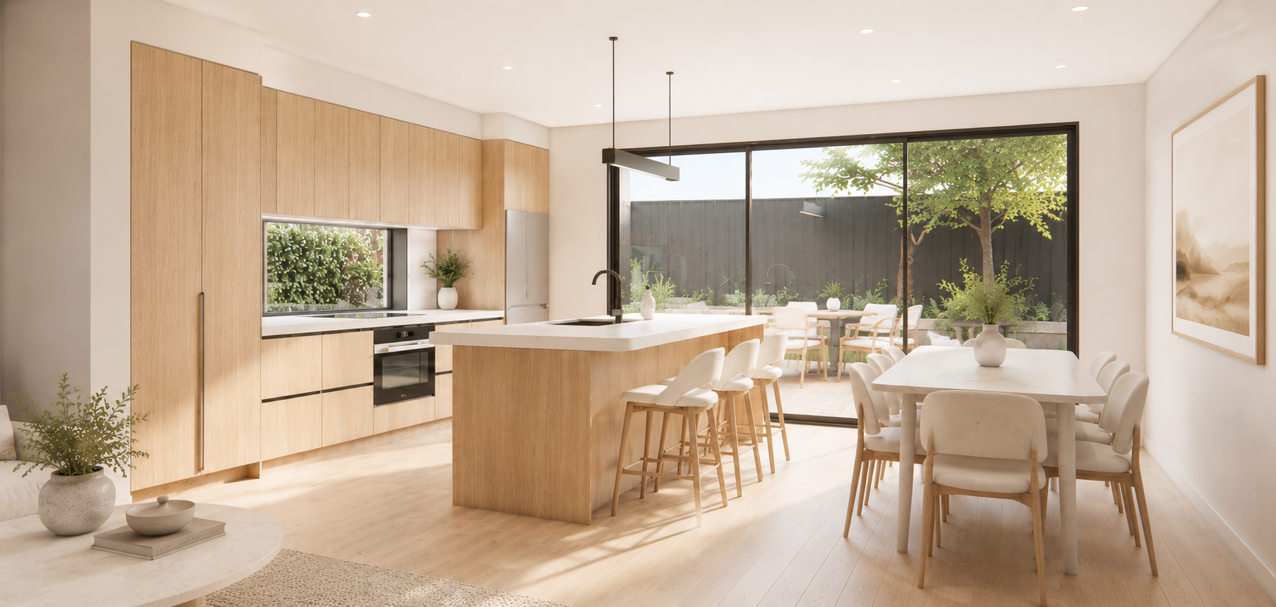 Bespoke residential interior design by Makna Design creating calm, elegant and highly considered living environments
