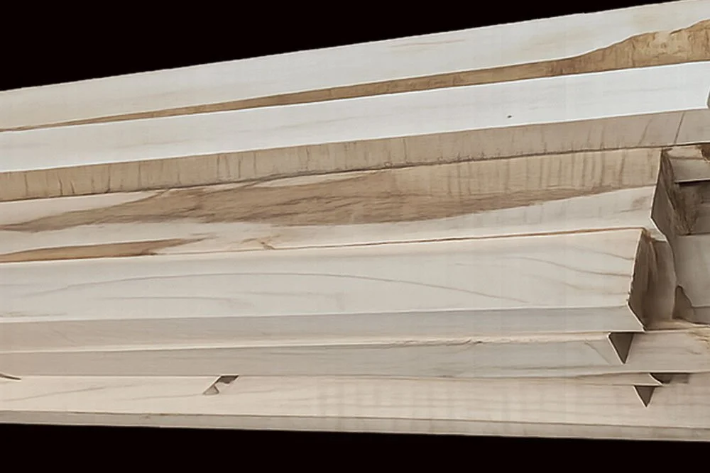 Maple lumber for mudroom cabinet face frames
