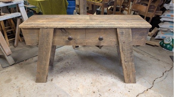 Prairie Sideboard frame assembled before finishing