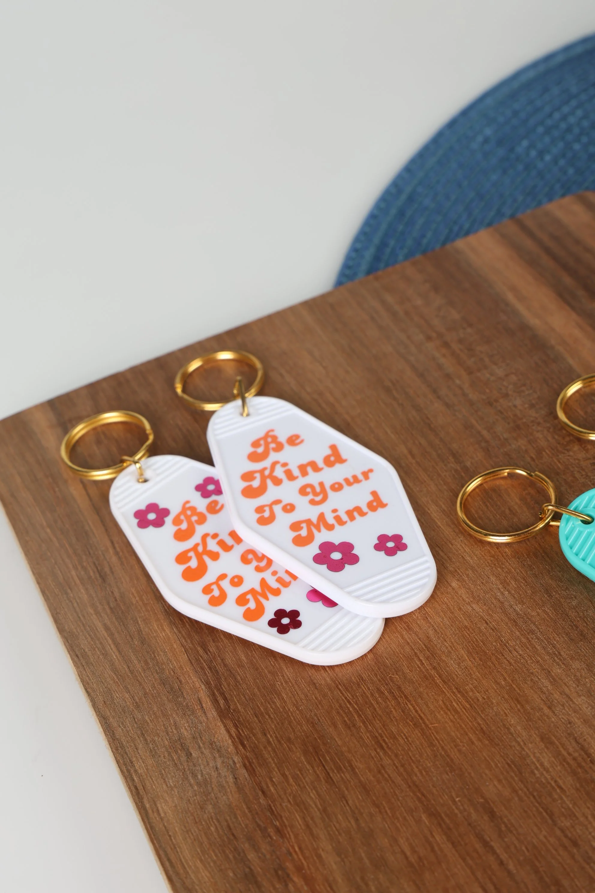 BE KIND TO YOUR MIND MOTEL KEYCHAIN