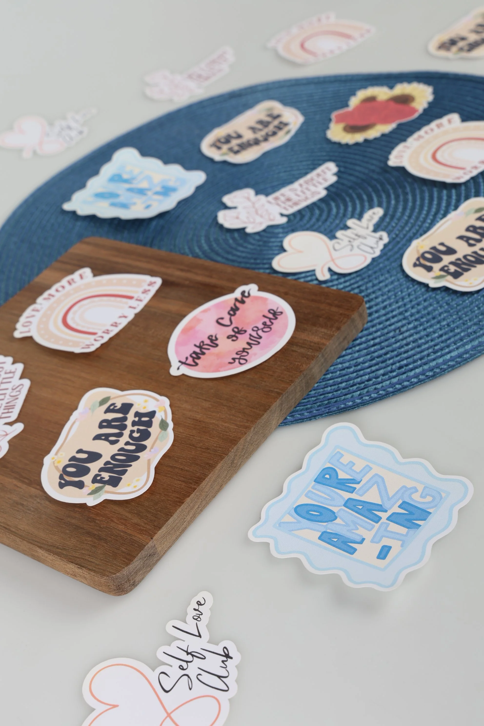 SELF LOVE WATERPROOF DIE-CUT STICKERS