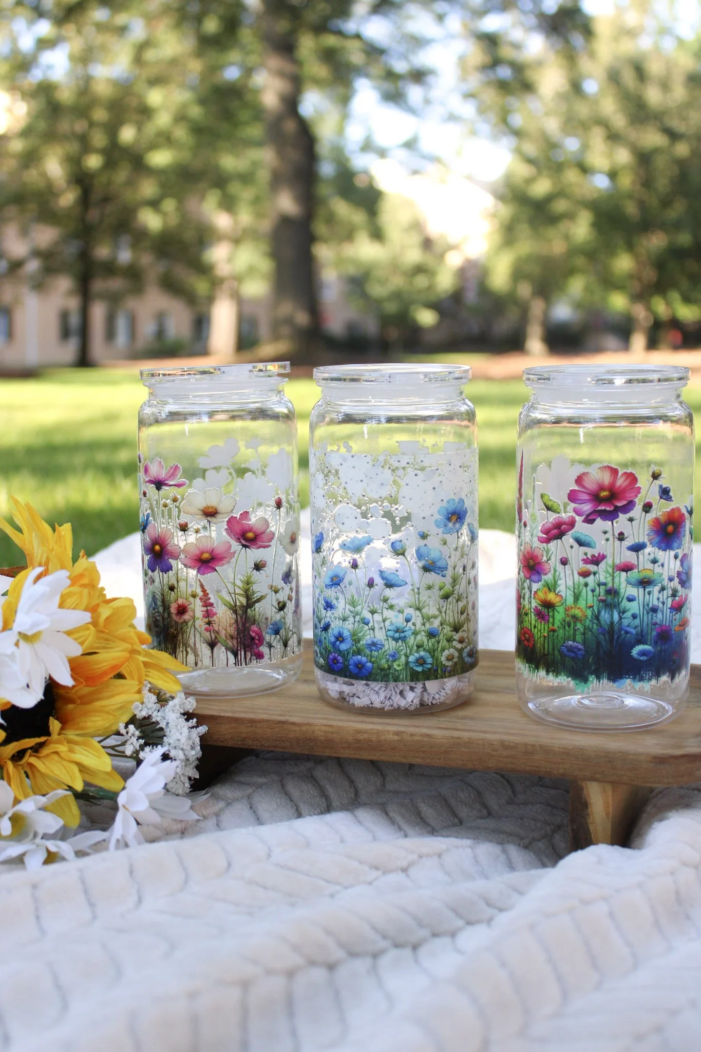 16 OZ. FLORAL CUPS