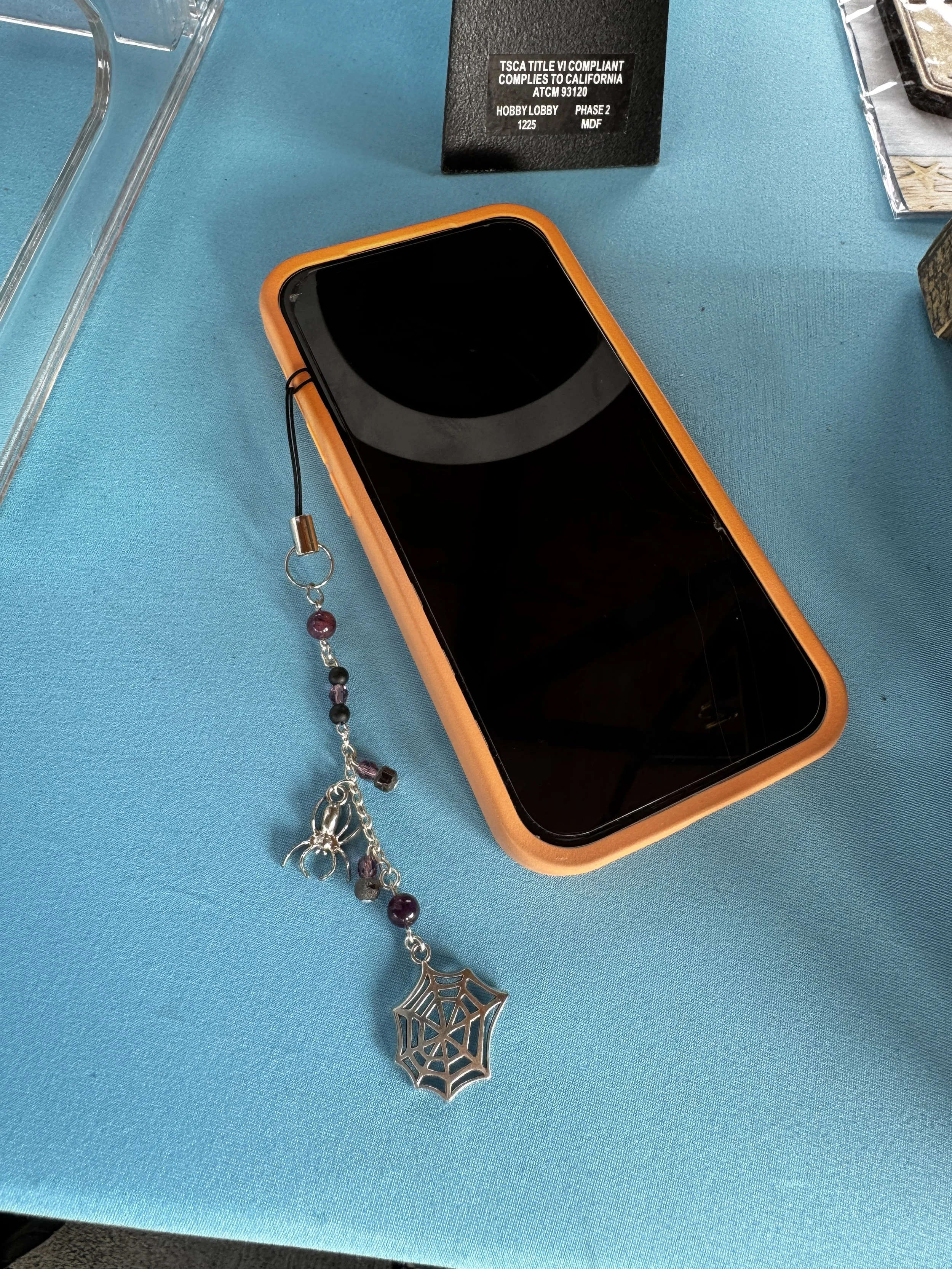 SPIDER PHONE CHARM