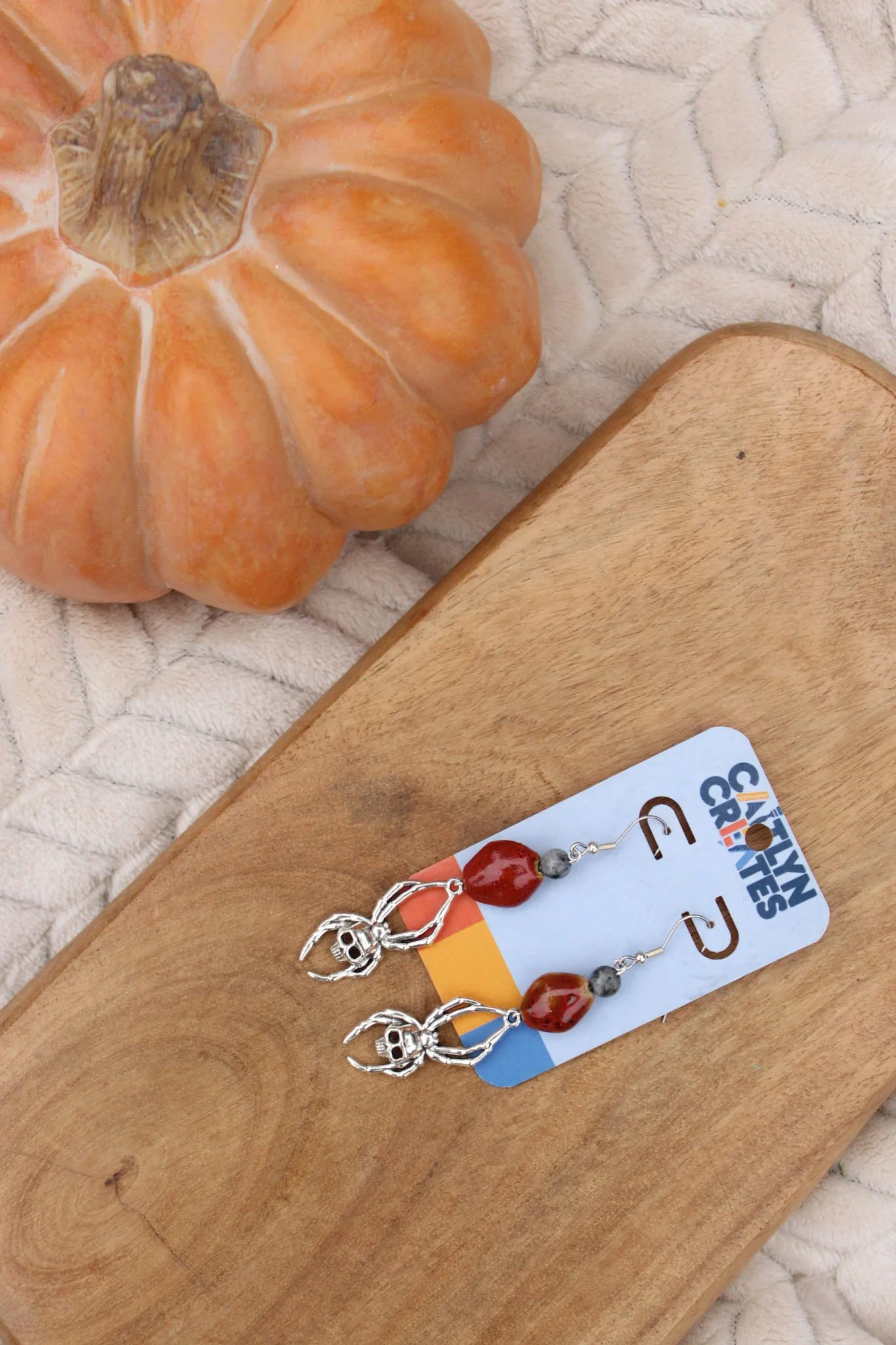 SKULLY THE SPIDER EARRINGS
