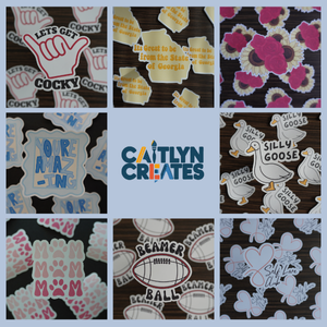 5-PACK OF WATERPROOF DIE-CUT STICKERS