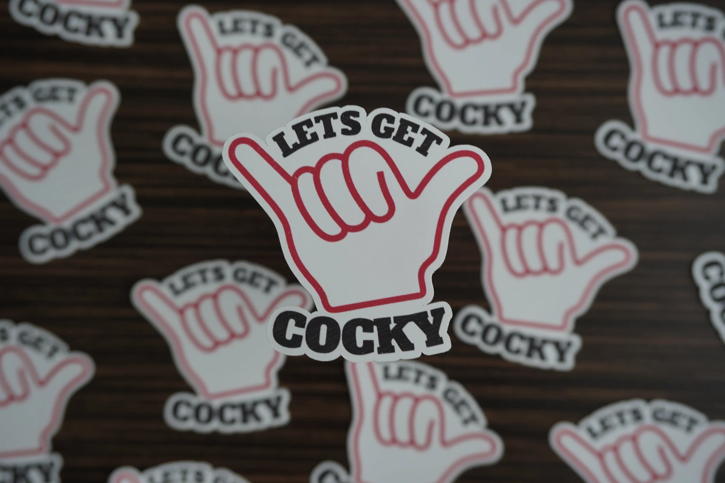 "Lets Get Cocky" Sticker.JPG