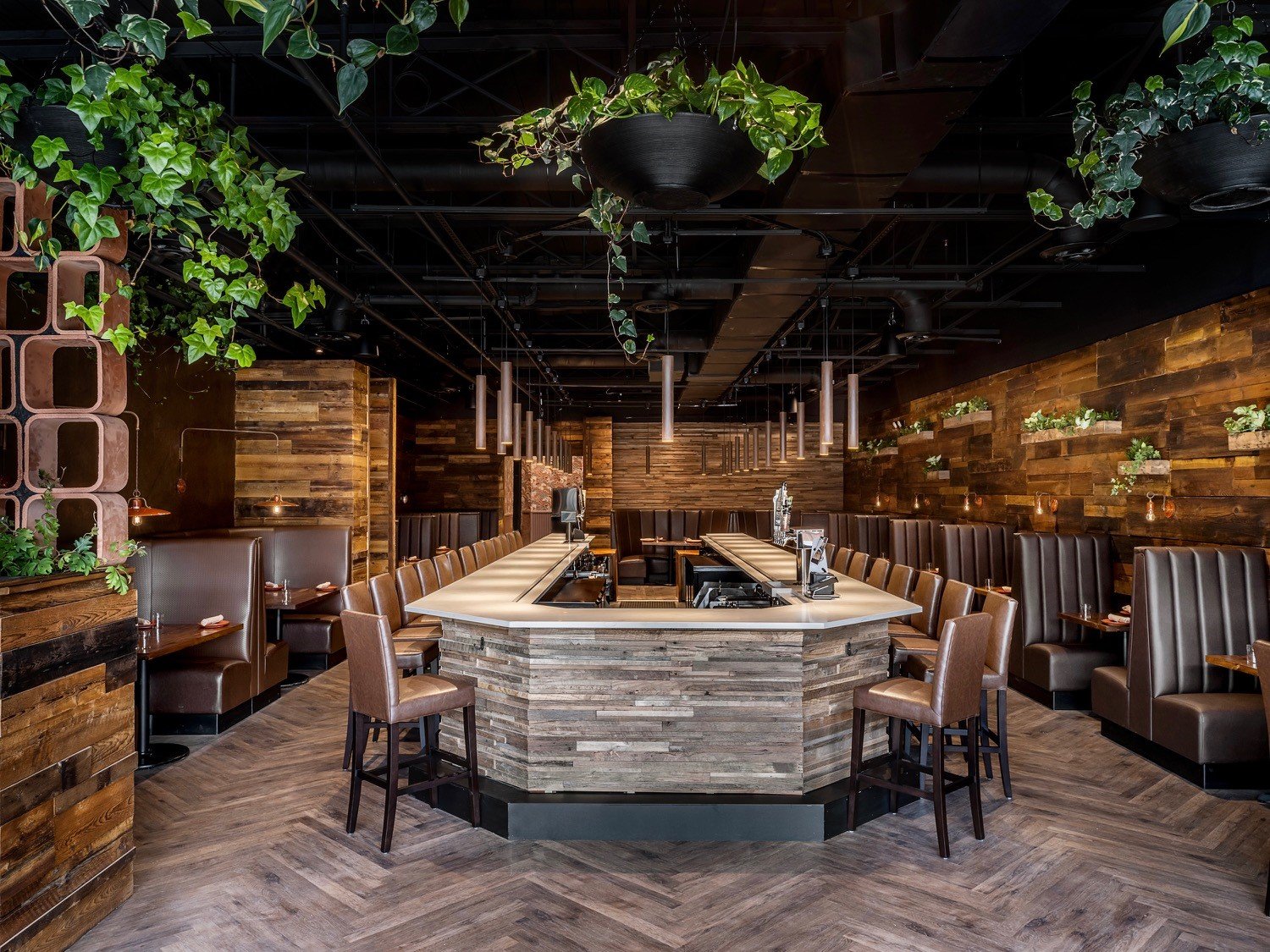 Custom Barn board Millwork Restaurant