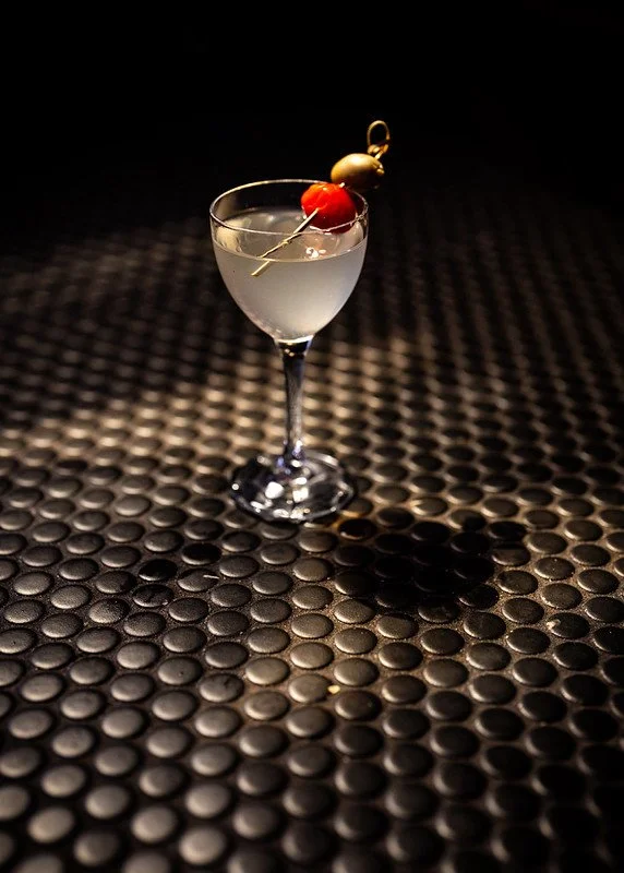 A classic old fashioned cocktail
