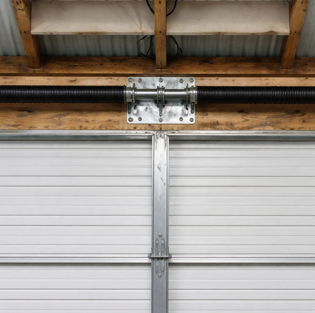 garage door spring bracket pulling away from header