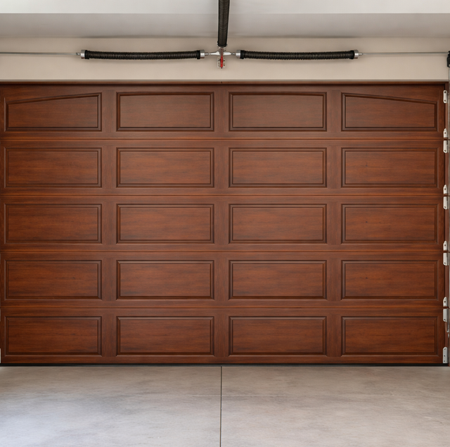 cedar wood garage door spring tension adjustment