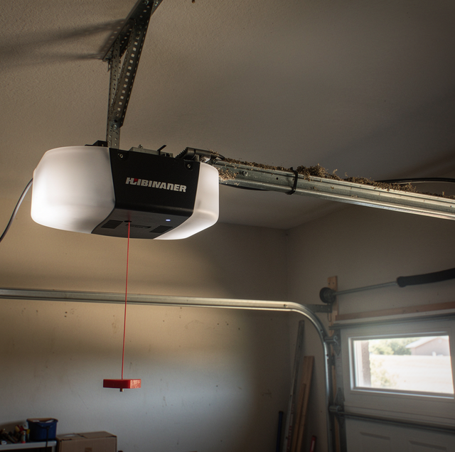 garage door opener humming with stuck trolley cable