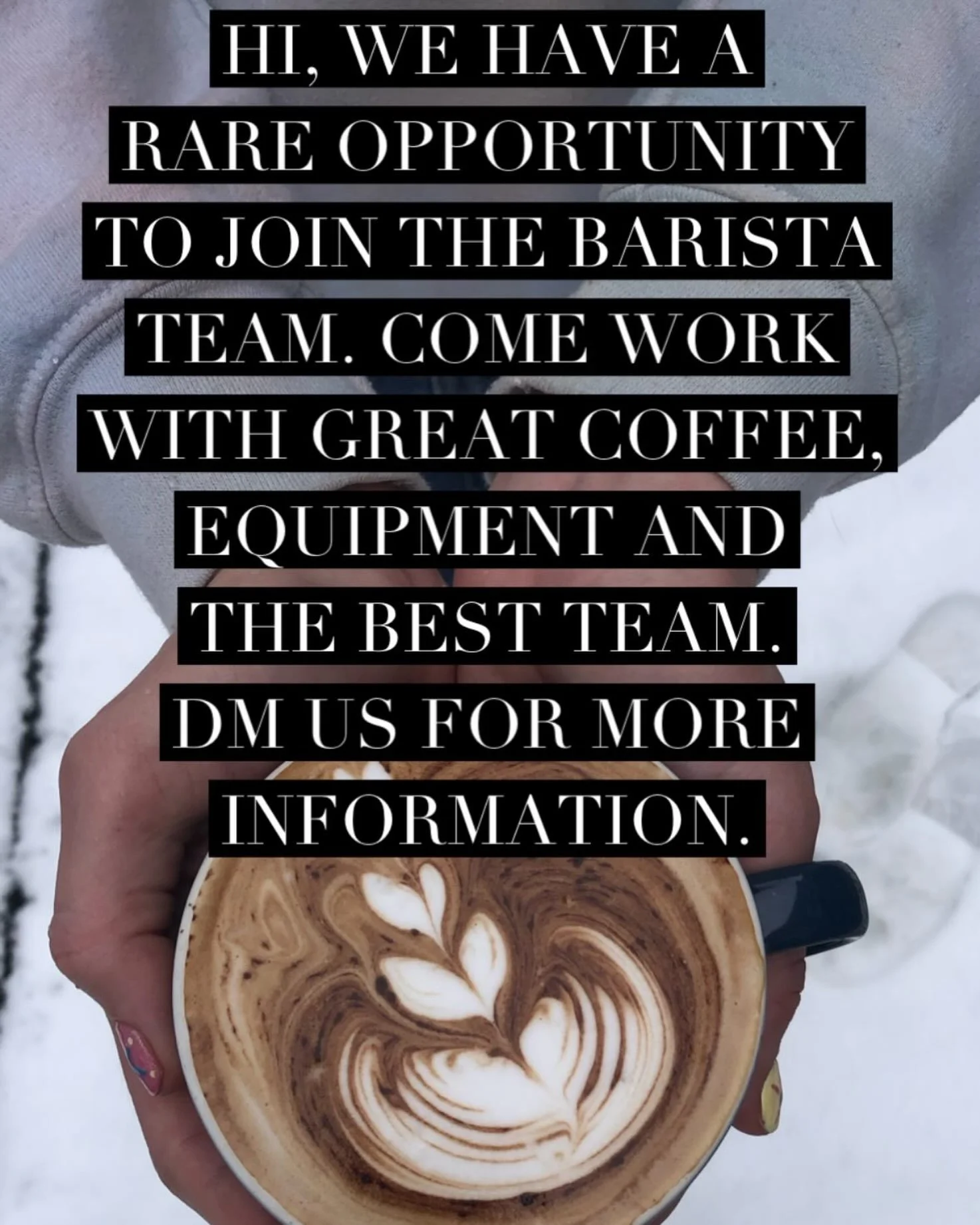 Love coffee and hospitality, drop us a line for more info.