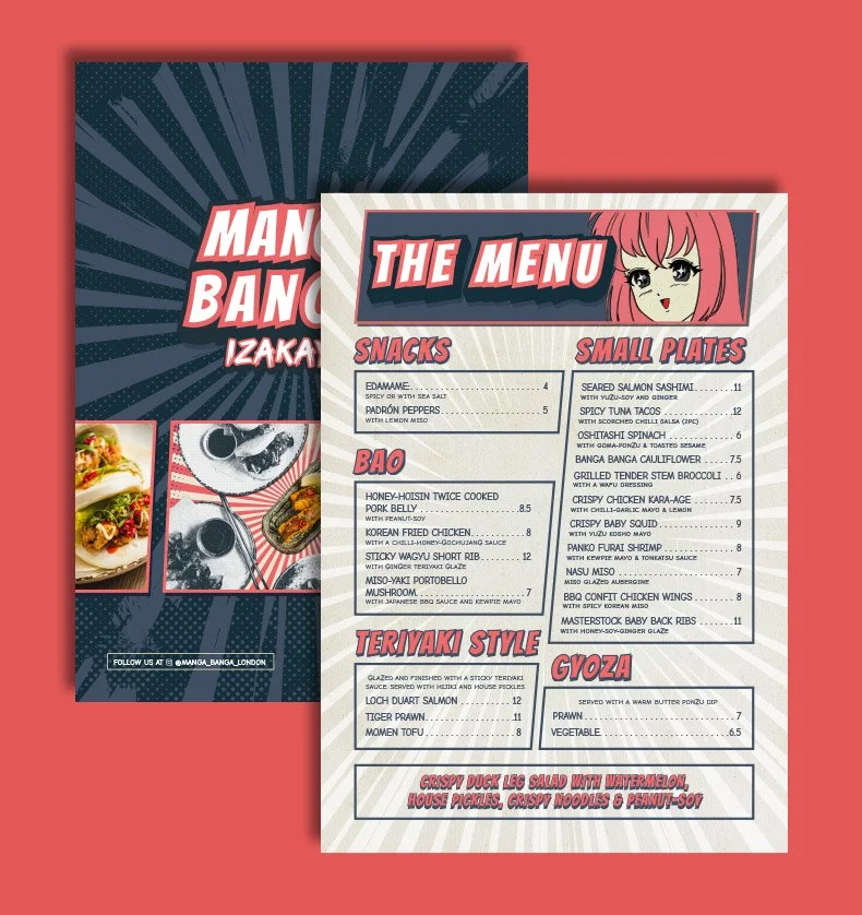 RESTAURANT MENU design