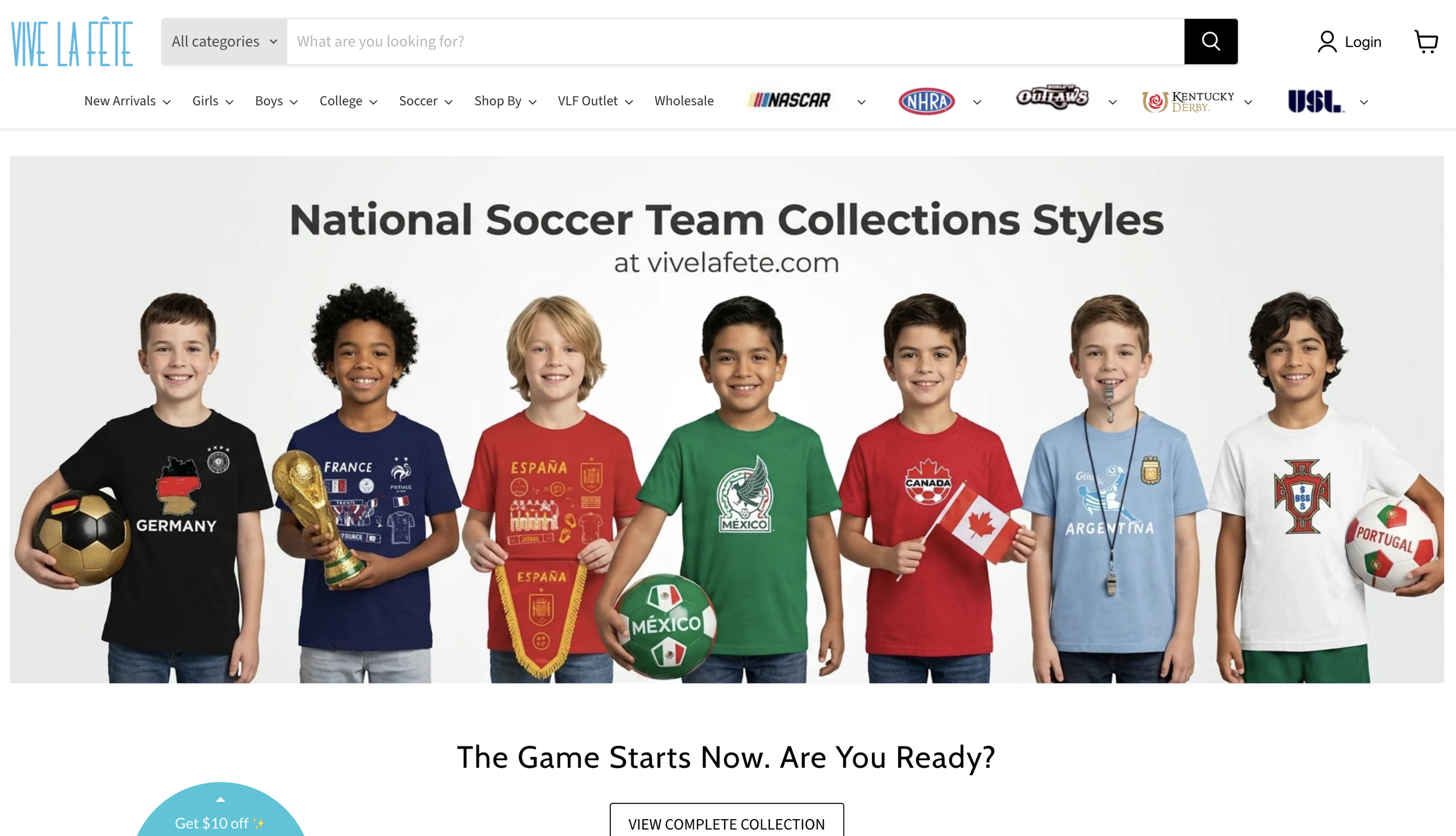 Vive La Fete National Soccer Team Collection