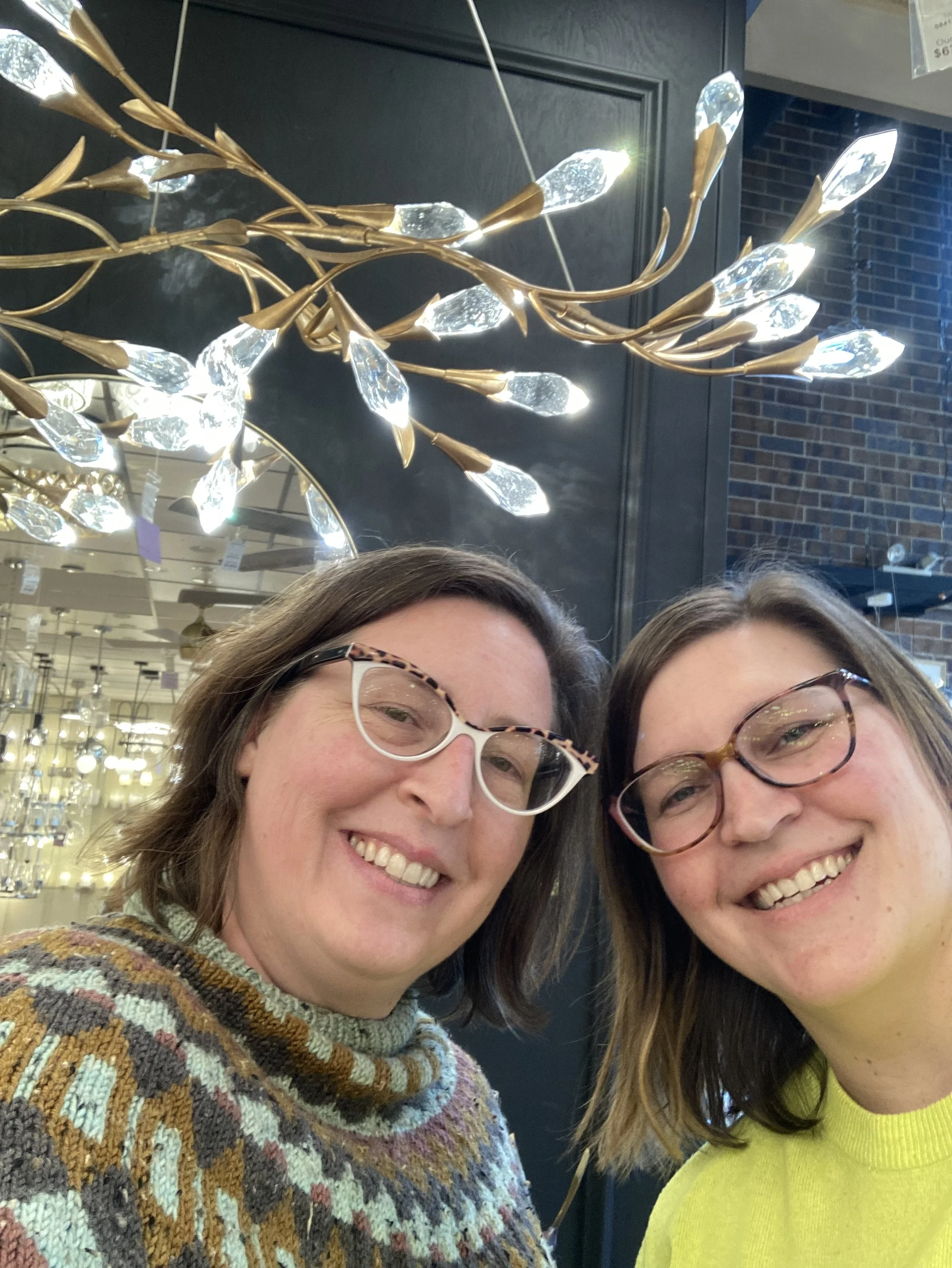 Nora and Sara, sisters & owners of New Idea Home & Lighting