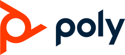 Logo with a stylized orange 'p' and the word 'poly' in blue