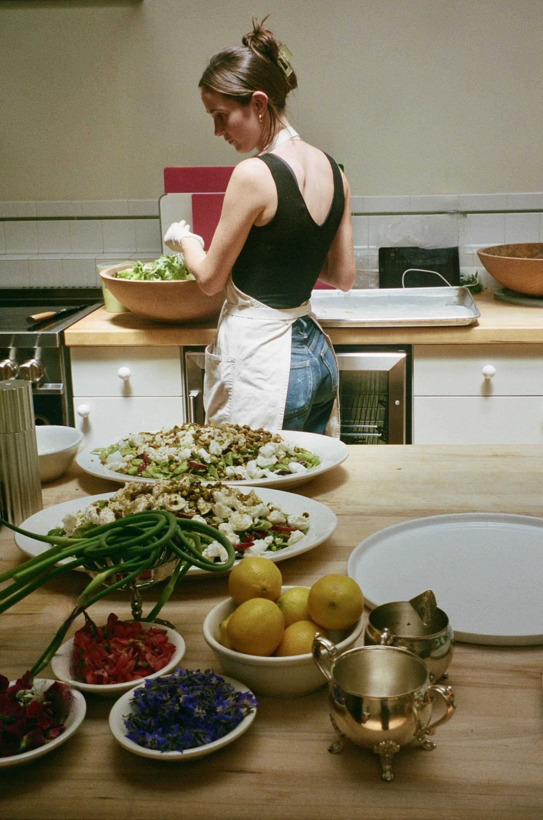 cooking lunch for engagement party