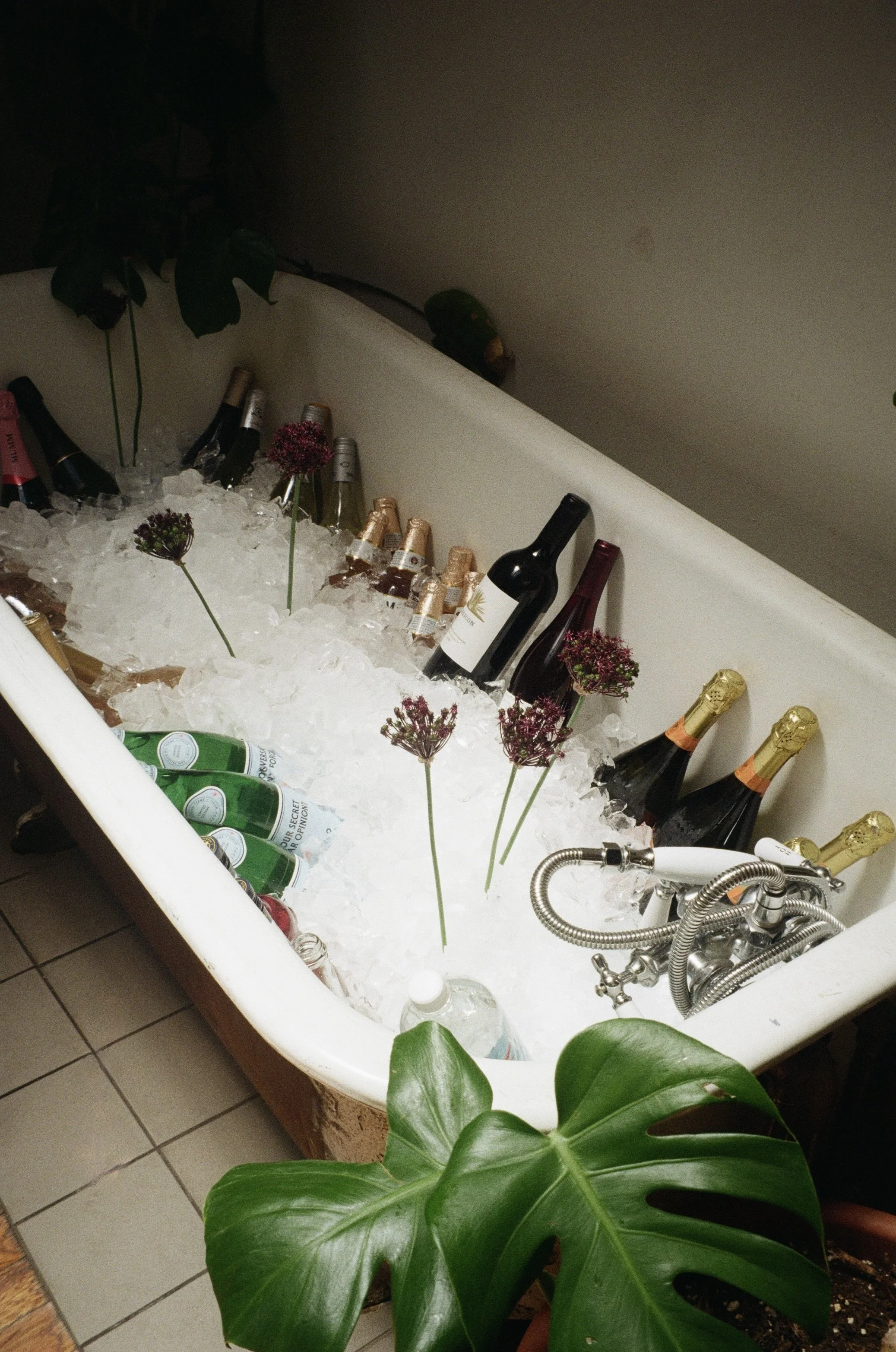 bathtub wine cooler