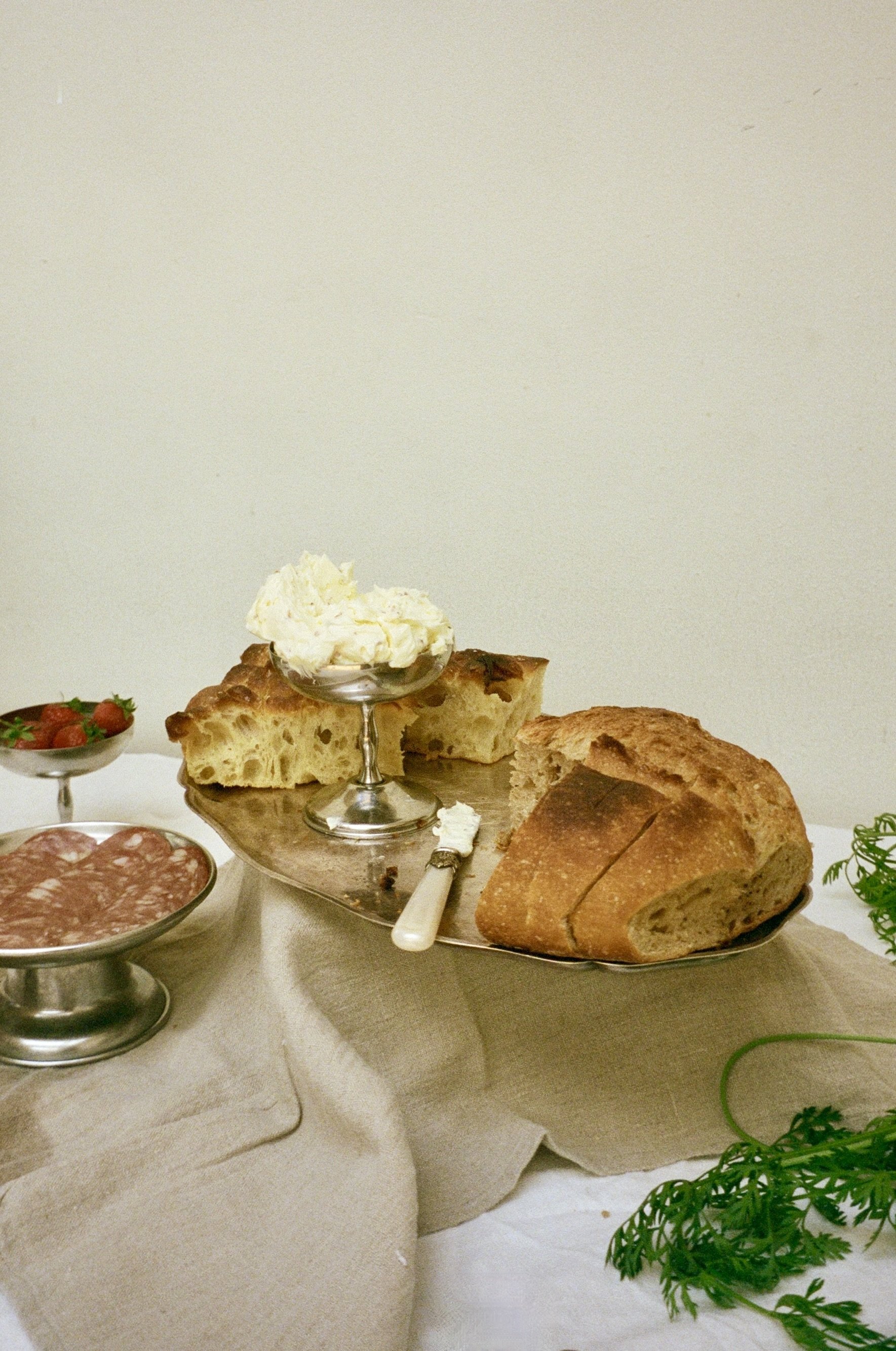 sourdough and whipped butter