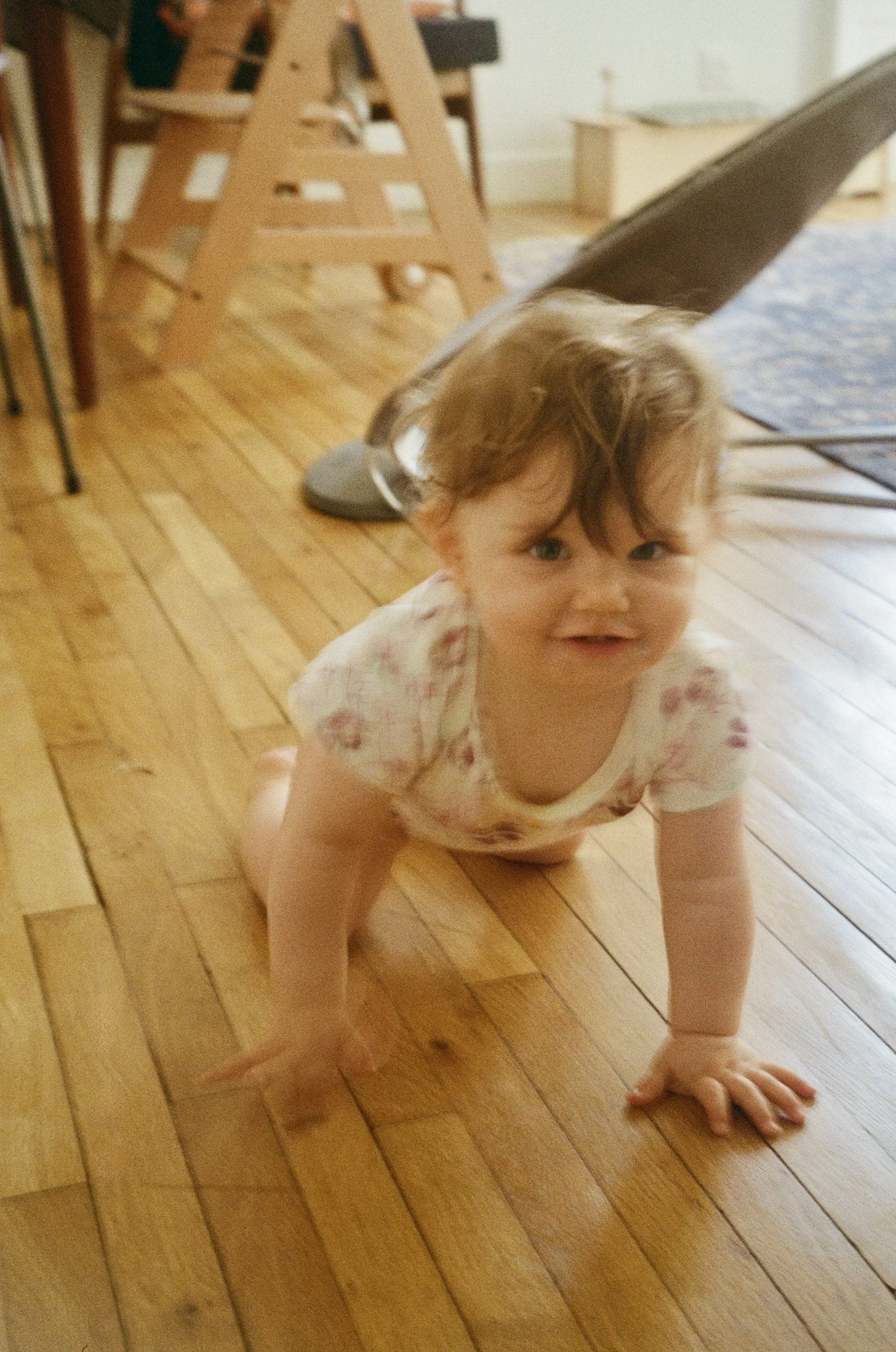 Baby crawling