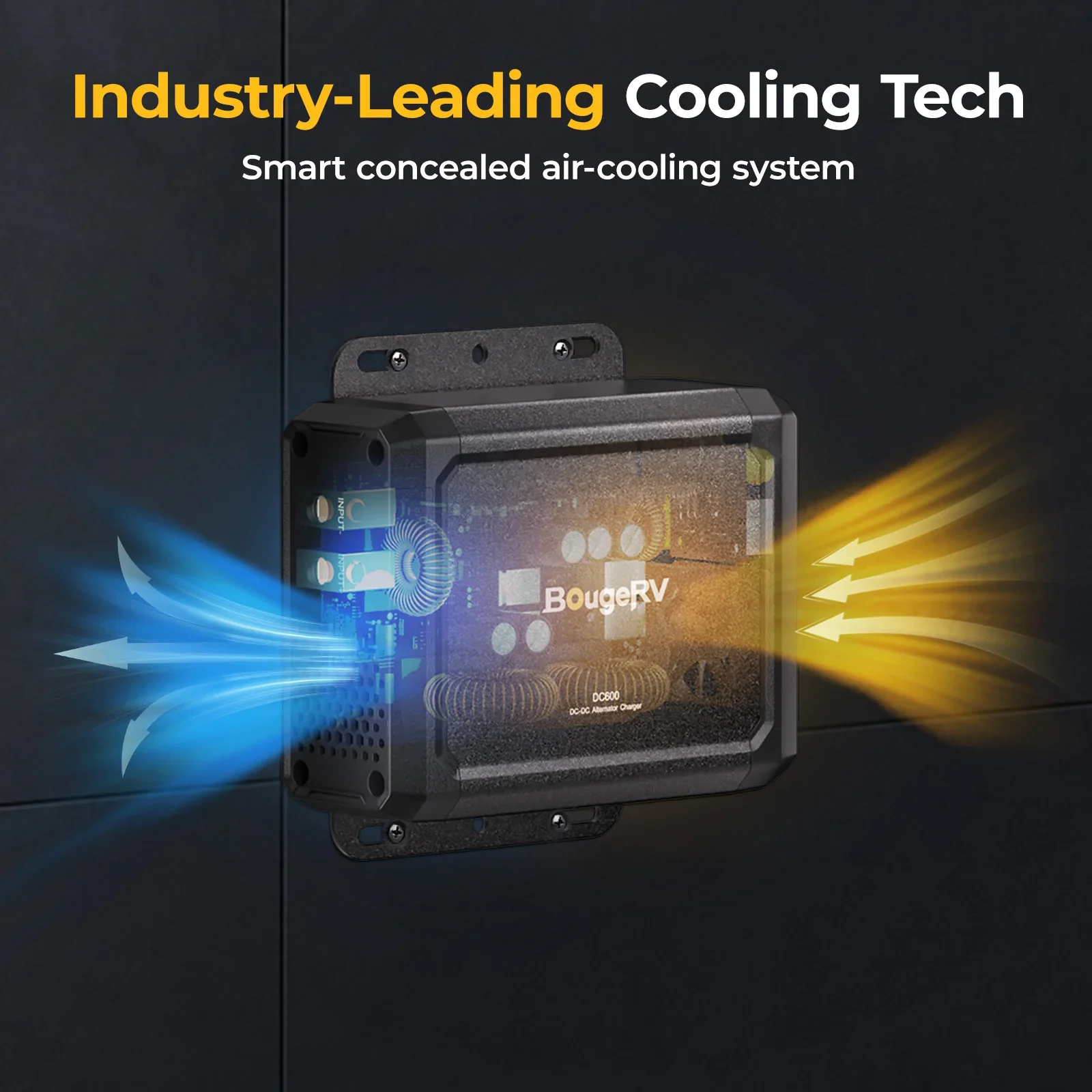BougeRV DC-DC charger with industry-leading concealed air cooling system