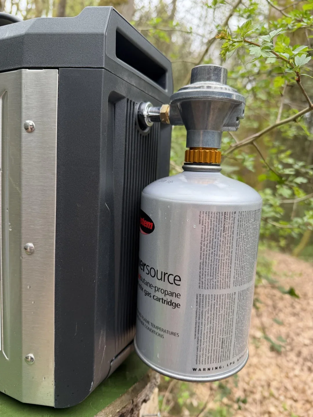 BougeRV propane water heater propane tank connection