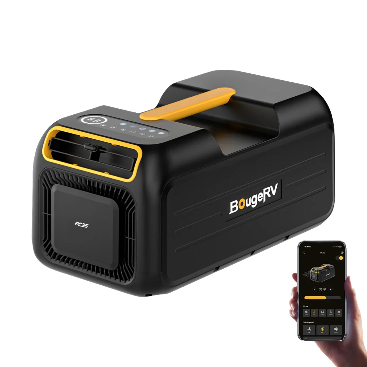 BougeRV PC35 portable tent air conditioner with app control