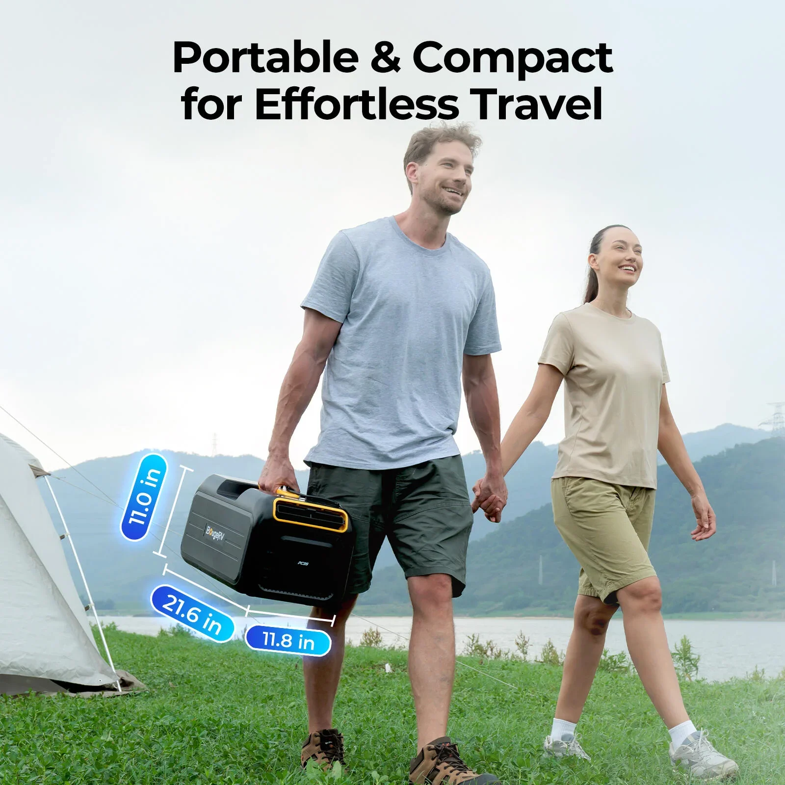 BougeRV PC35 air conditioner portable and compact for travel