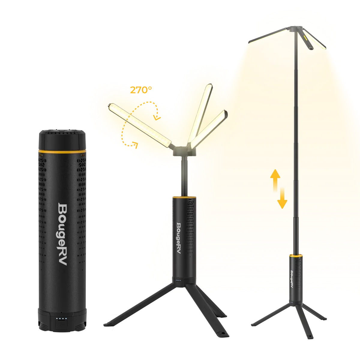 BougeRV T1 Portable Telescopic Camping Lantern
