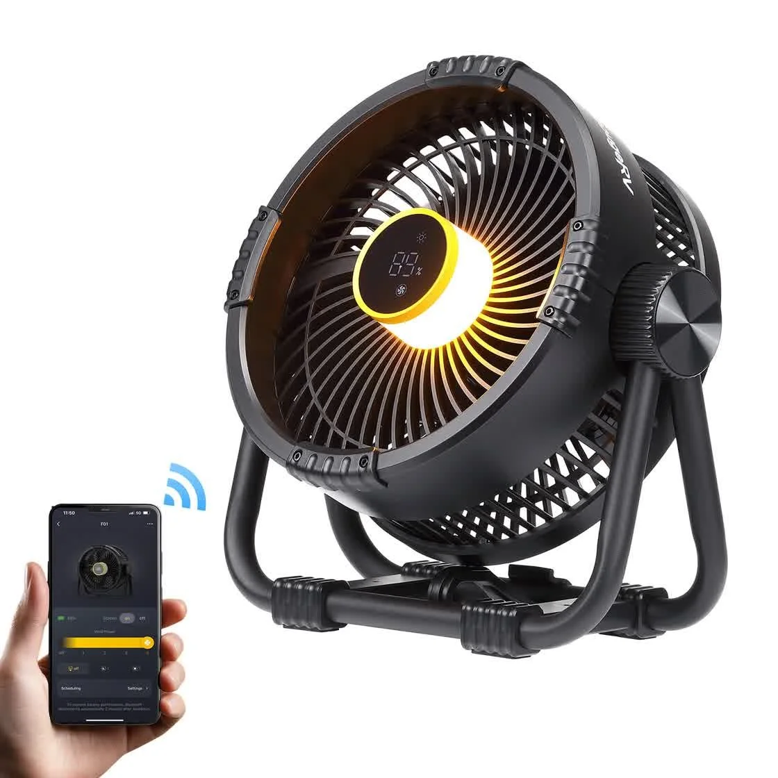 BougeRV F01 Portable Camping Fan – 20,000mAh