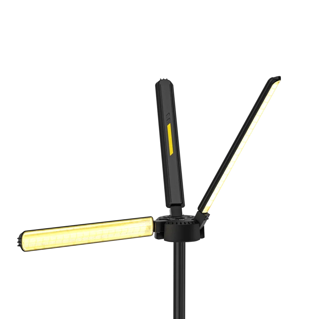 BougeRV T1 lantern light bar angled to one side