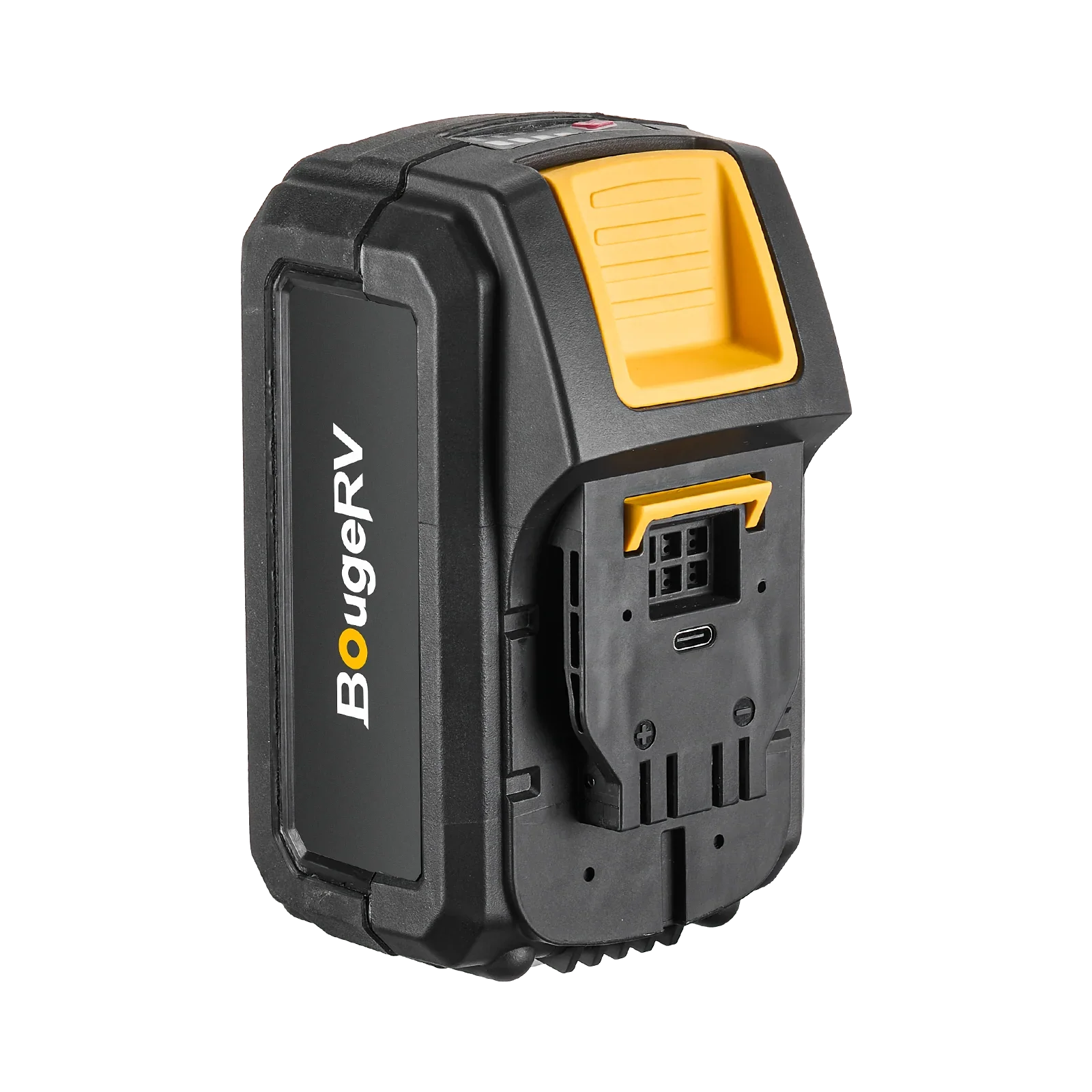 BougeRV F02 fan battery pack side view
