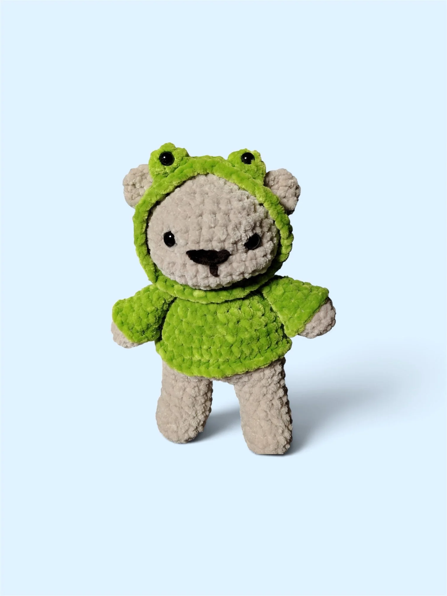 Bear in Frog Hoodie