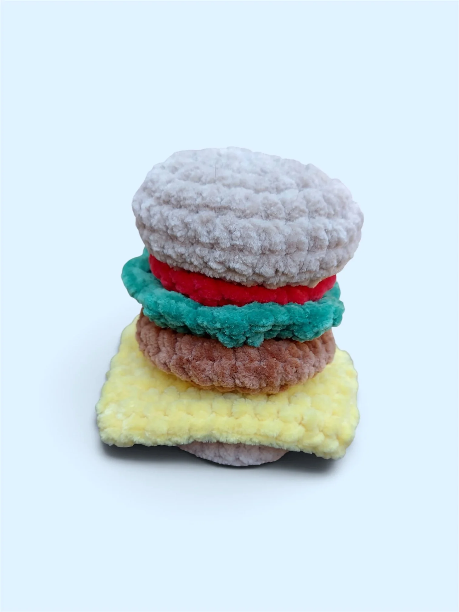 Plush Hamburger Play Set