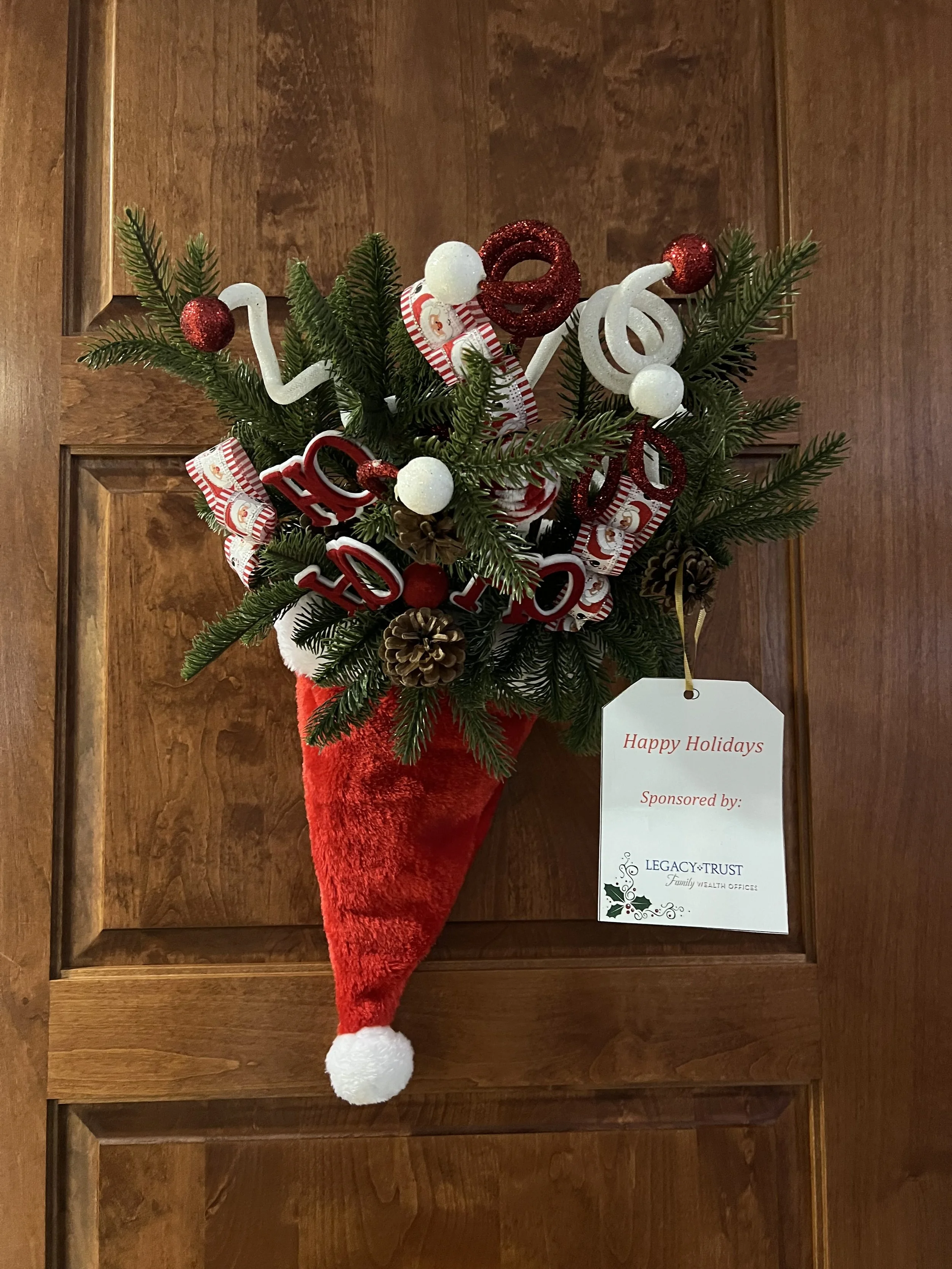 Christmas Decor on Door
