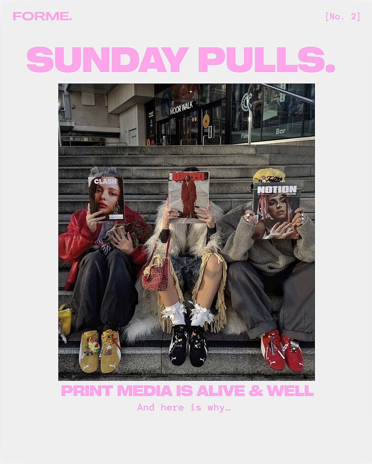 Against popular belief, print is alive and well. 

content written and edited @sameerahsanluis @chloeobolensky 

&bull;
&bull;
&bull;
&bull;
#forme #sundaypulls #magazine #fitness #fashion