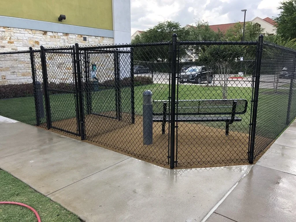 Chain link, black vinyl, dog park.jpeg
