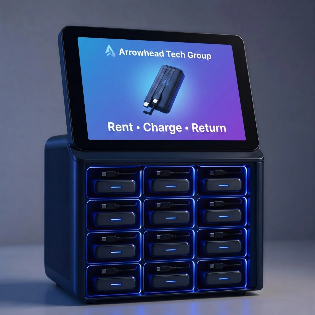 Portable Power Bank Charging Kiosk | Arrowhead Tech Group